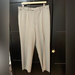 Men's Harry Rosen Beige Dress Pants, waist 38, pure wool